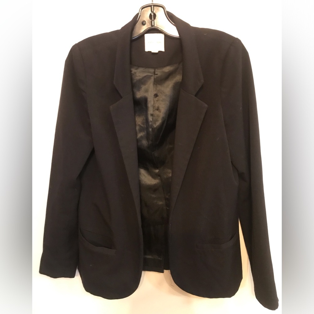 SILENCE + NOISE Black Open Blazer